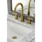 Kingston Brass FSC8923CML Manhattan Widespread Bathroom Faucet W/ Brass Pop-Up, Brass FSC8923CML - alternate 2